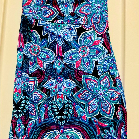 LOTUS BOSS SHINE: High rise bell bottom leggings. Size large. - Picture 2 of 3